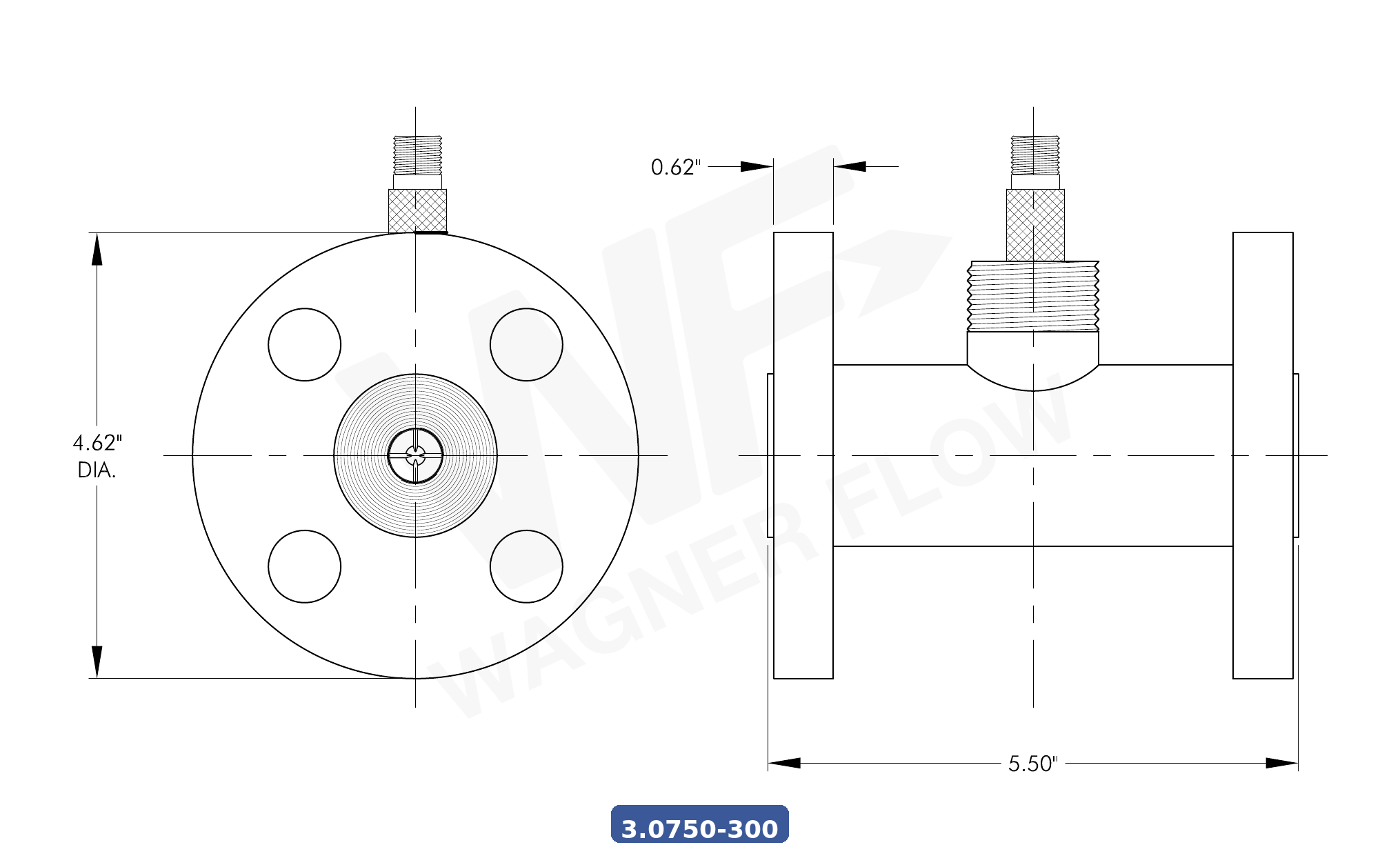 3-0750-300 - Wagner Flow Turbine Flow Meter