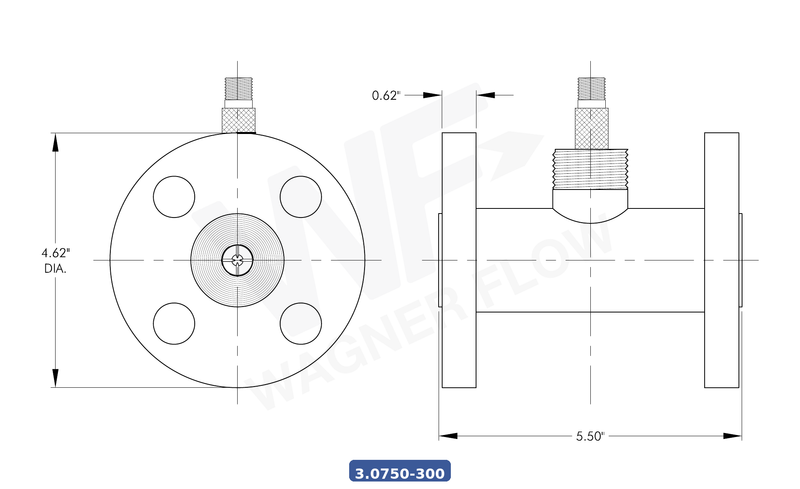 3-0750-300 - Wagner Flow Turbine Flow Meter