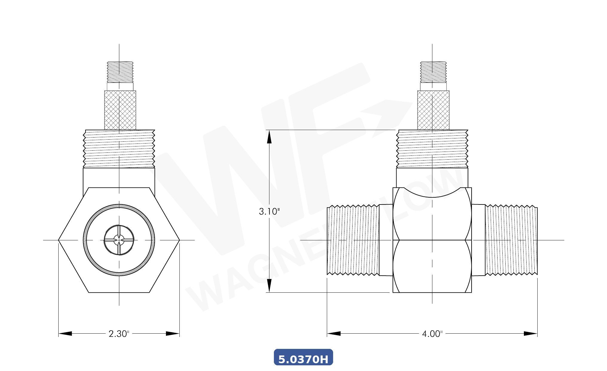 5-0370H - Wagner Flow Turbine Flow Meter