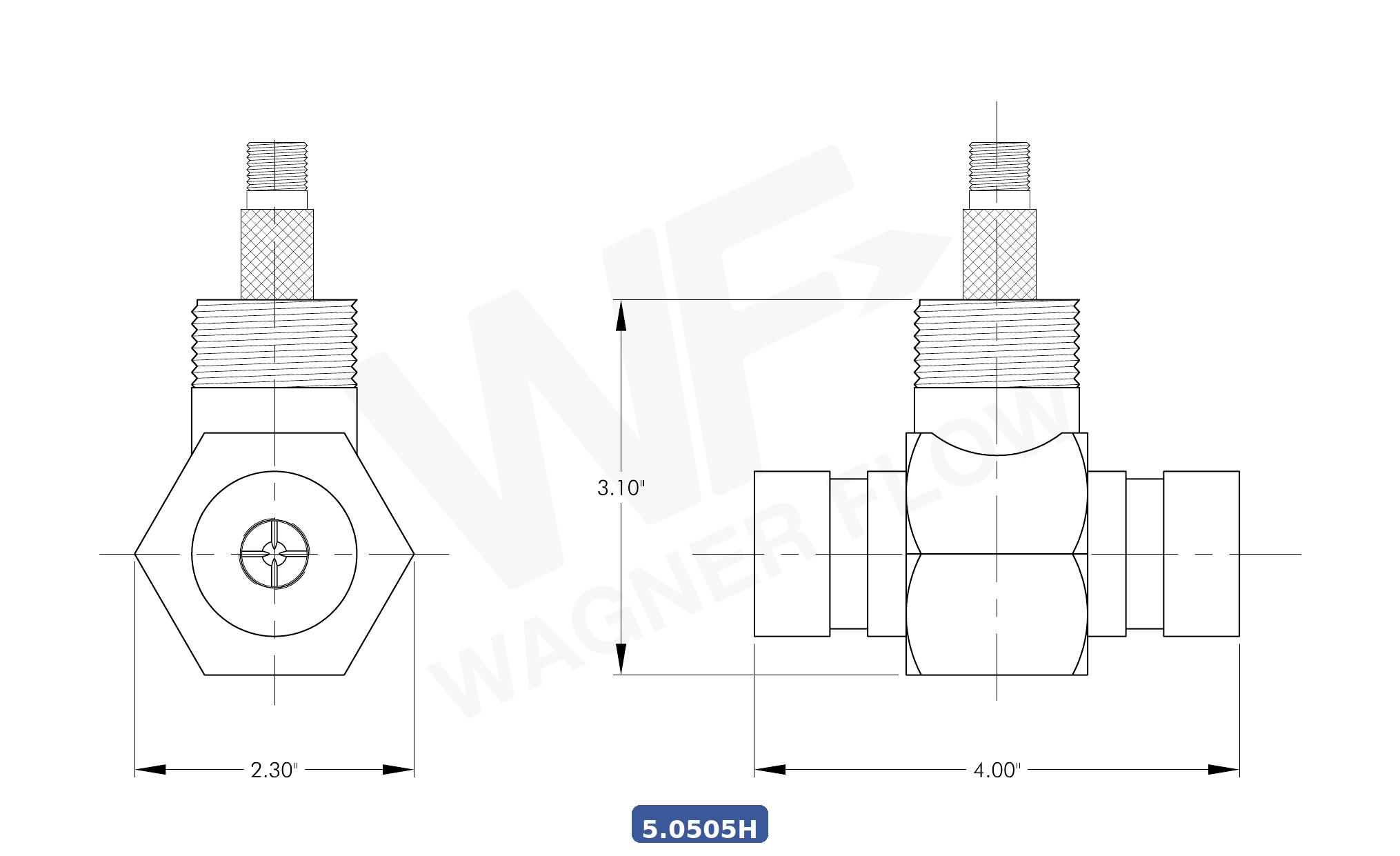 5-0505H - Wagner Flow Turbine Flow Meter