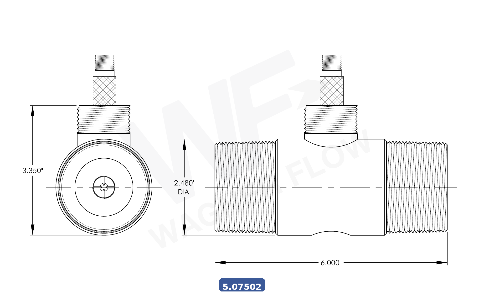 5-07502 - Wagner Flow Turbine Flow Meter