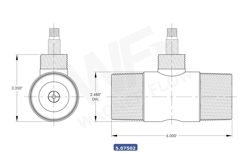 5-07502 - Wagner Flow Turbine Flow Meter
