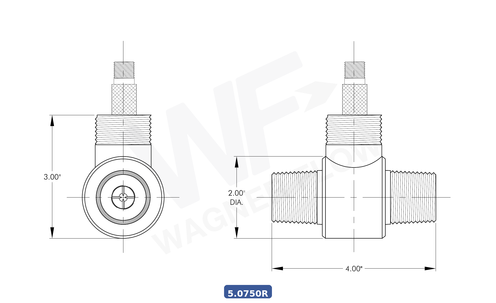 5-0750R - Wagner Flow Turbine Flow Meter