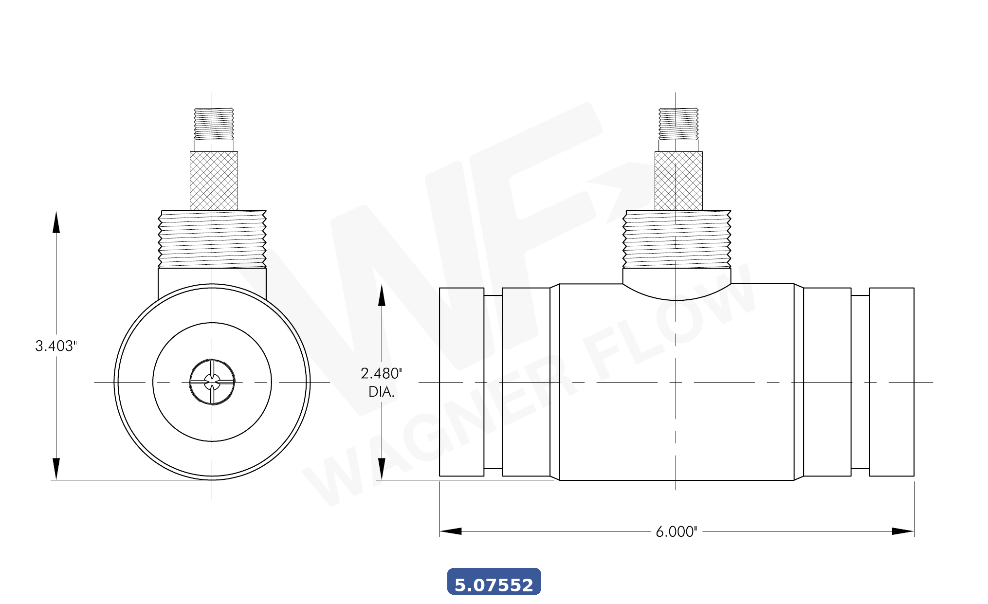 5-07552 - Wagner Flow Turbine Flow Meter