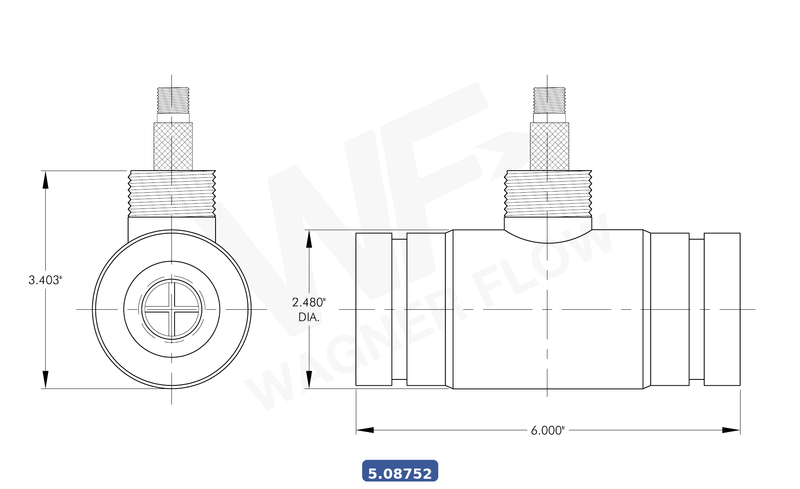 5-08752 - Wagner Flow Turbine Flow Meter