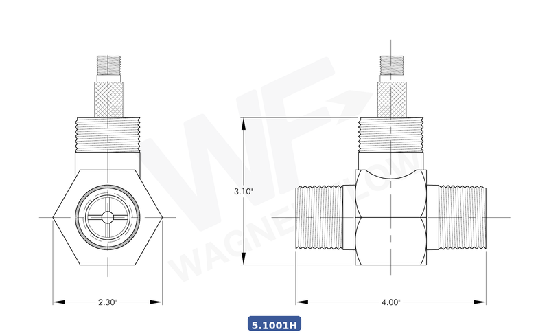 5-1001H - Wagner Flow Turbine Flow Meter