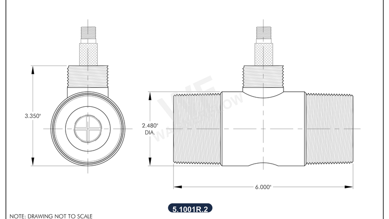 5-1001R-2 Technical Drawing