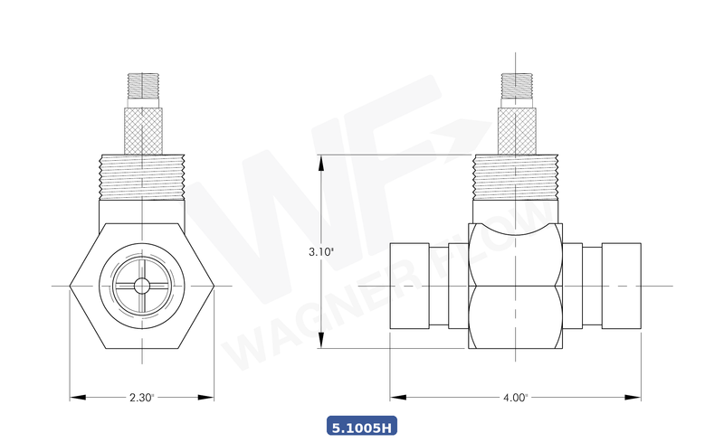 5-1005H - Wagner Flow Turbine Flow Meter