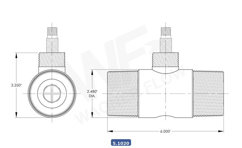 5-1020 - Wagner Flow Turbine Flow Meter