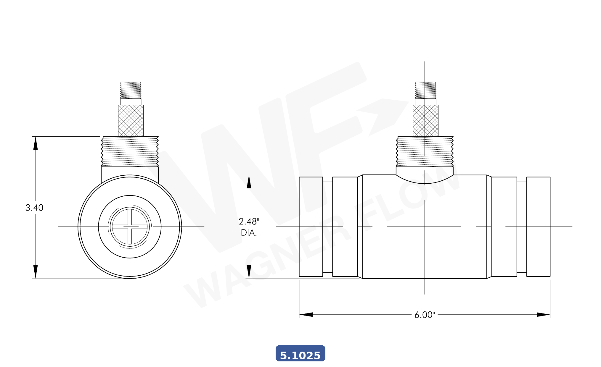 5-1025 - Wagner Flow Turbine Flow Meter