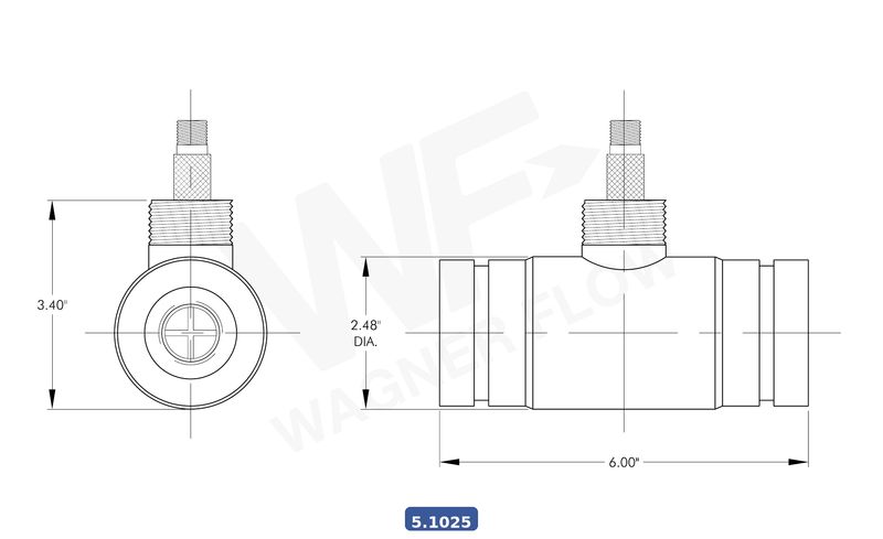 5-1025 - Wagner Flow Turbine Flow Meter