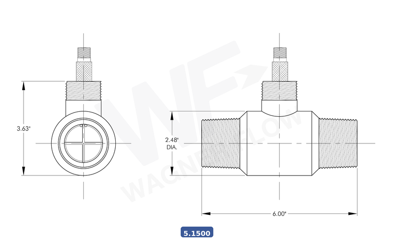 5-1500 - Wagner Flow Turbine Flow Meter