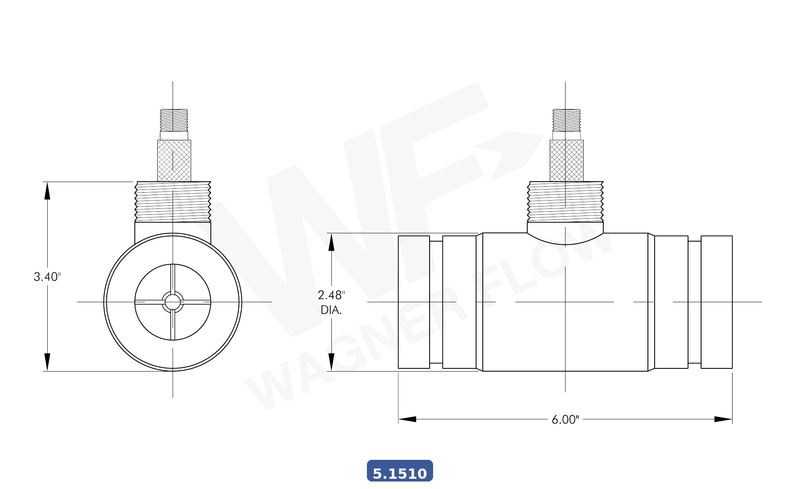 5-1510 - Wagner Flow Turbine Flow Meter