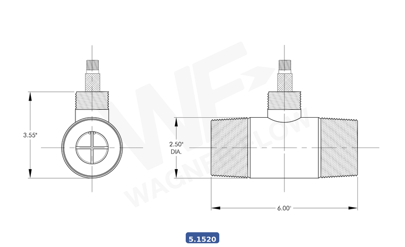 5-1520 - Wagner Flow Turbine Flow Meter