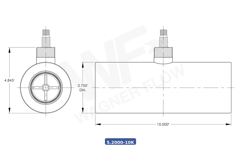 5-2000-10K - Wagner Flow Turbine Flow Meter