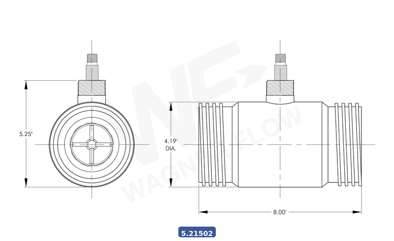 5-21502 - Wagner Flow Turbine Flow Meter