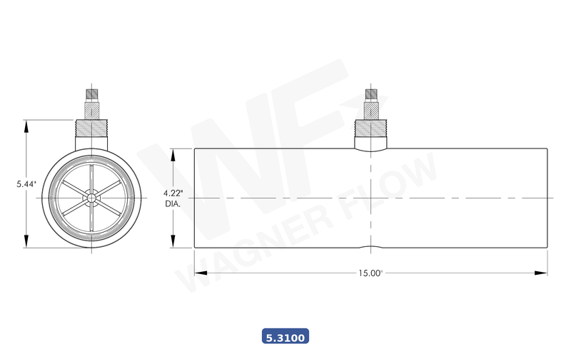 5-3100 - Wagner Flow Turbine Flow Meter