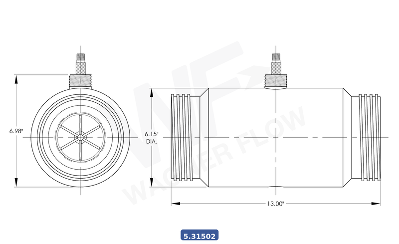 5-31502 - Wagner Flow Turbine Flow Meter