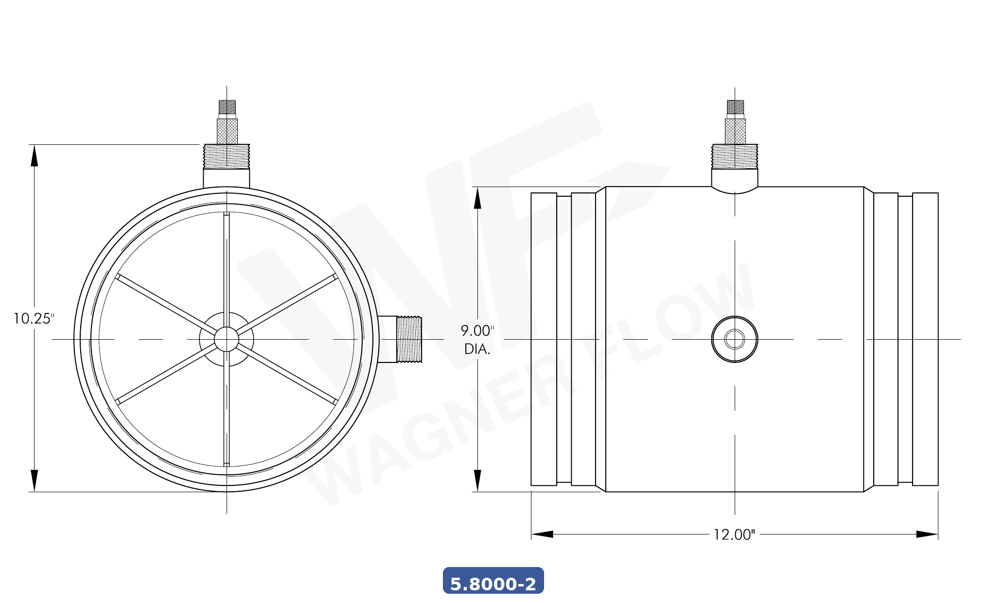 5-8000-2 - Wagner Flow Turbine Flow Meter