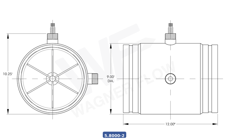 5-8000-2 - Wagner Flow Turbine Flow Meter