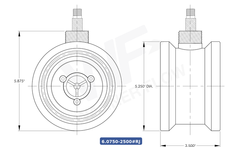 6-0750-2500-RJ - Wagner Flow Turbine Flow Meter