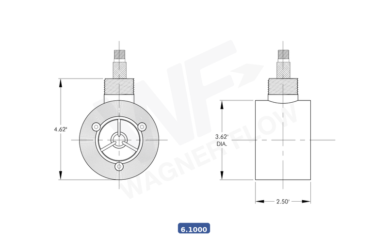 6-1000 - Wagner Flow Turbine Flow Meter