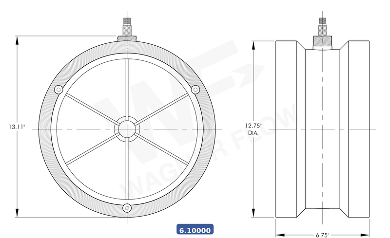 6-10000 - Wagner Flow Turbine Flow Meter