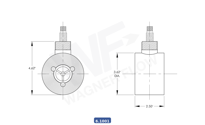 6-1001 - Wagner Flow Turbine Flow Meter