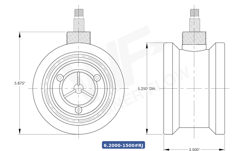 6-2000-1500-RJ - Wagner Flow Turbine Flow Meter