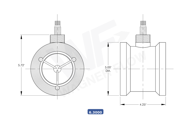 6-3000 - Wagner Flow Turbine Flow Meter