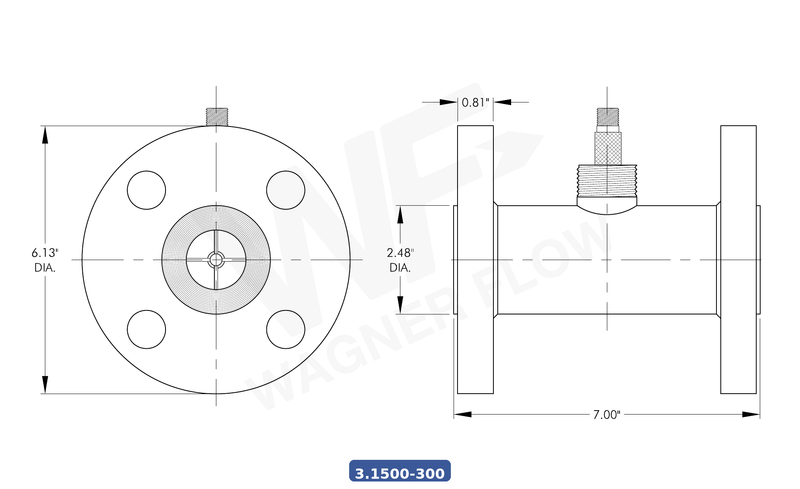 3-1500-300CS - Wagner Flow Turbine Flow Meter