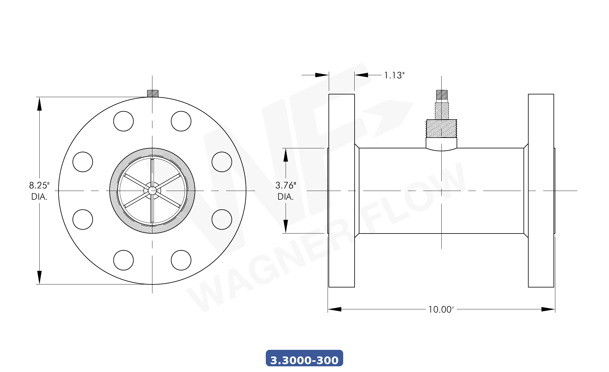 3-3000-300/600CS - Wagner Flow Turbine Flow Meter