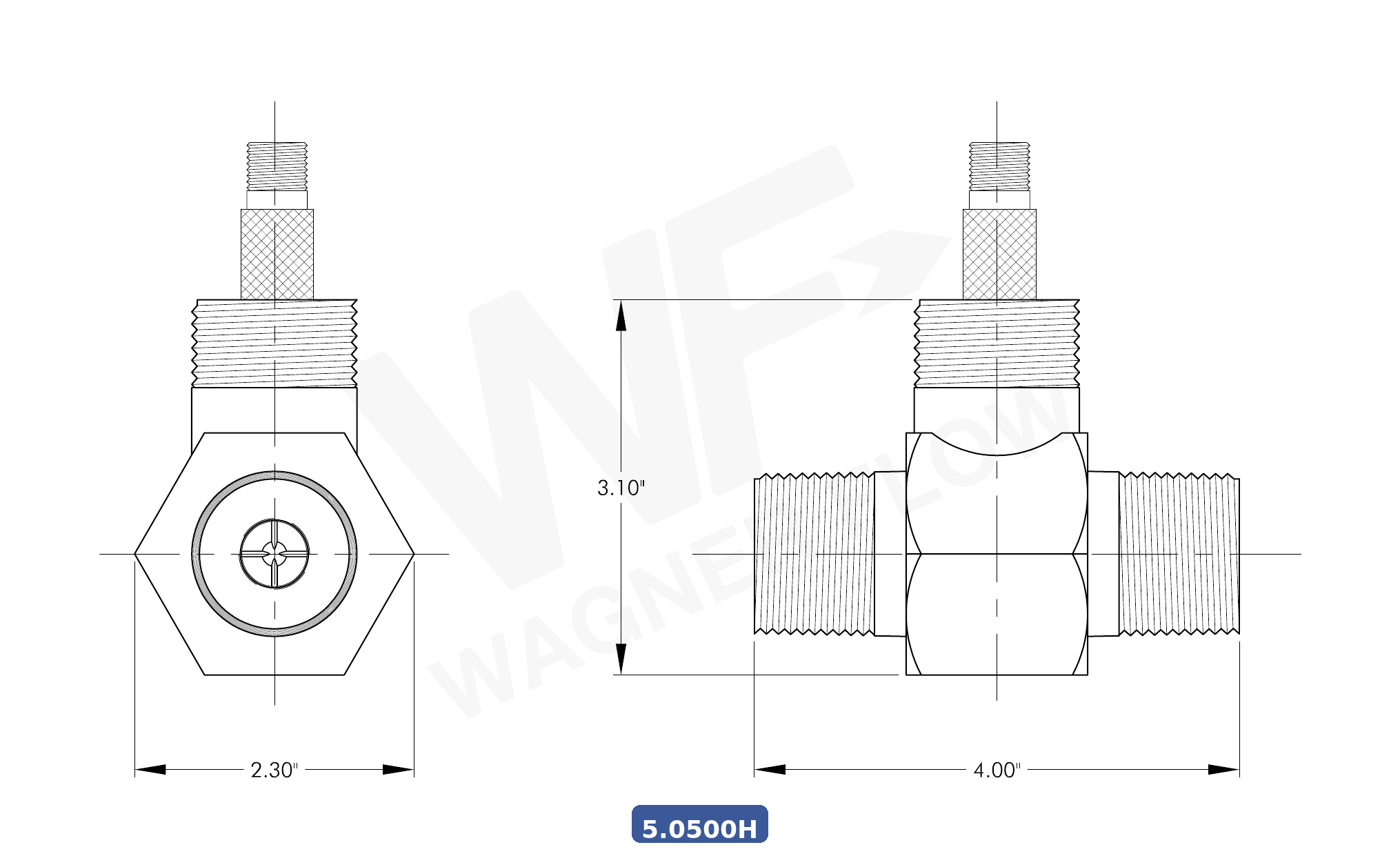 5-0500H - Wagner Flow Turbine Flow Meter