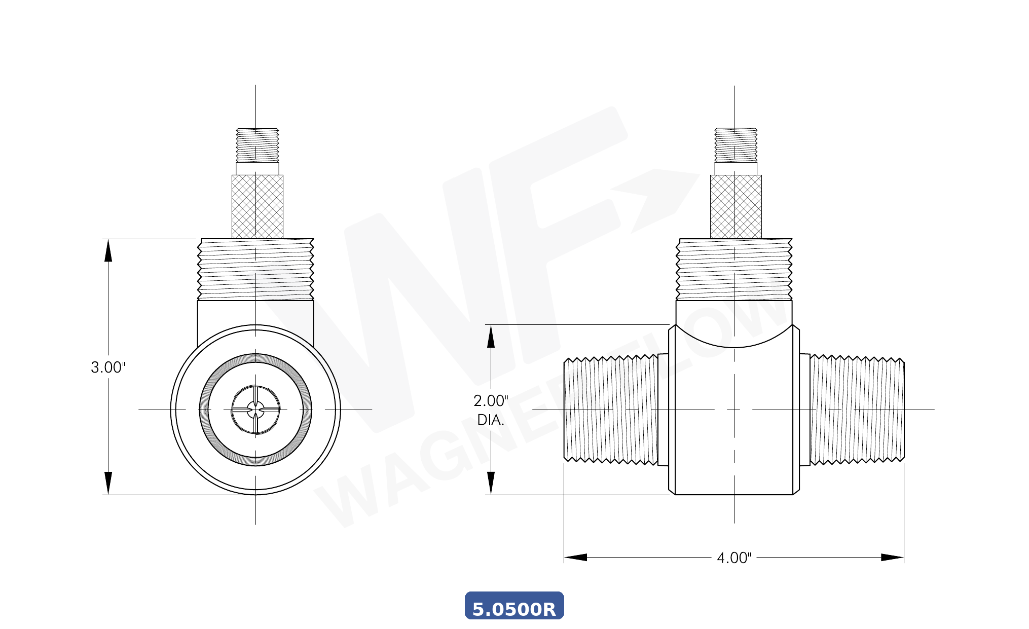 5-0500R - Wagner Flow Turbine Flow Meter