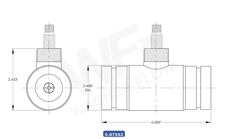5-07552 - Wagner Flow Turbine Flow Meter