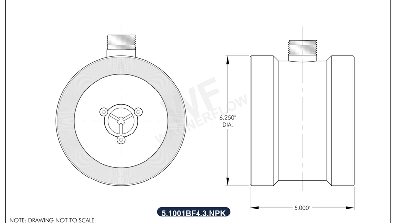 5-1001BF4-3-NPK Technical Drawing