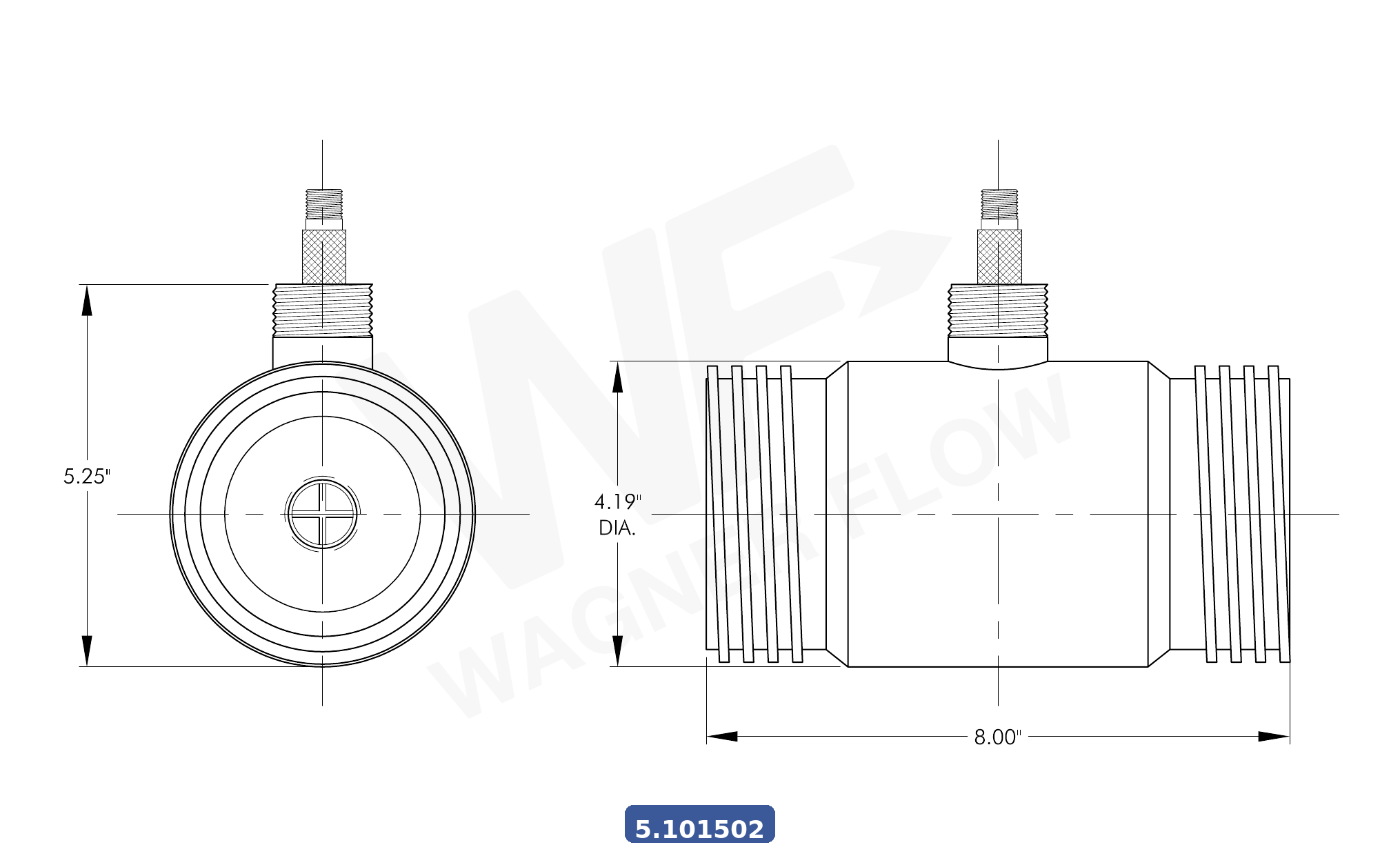 5-101502 - Wagner Flow Turbine Flow Meter