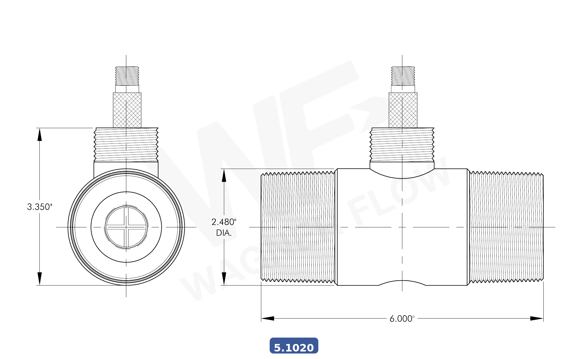 5-1020 - Wagner Flow Turbine Flow Meter
