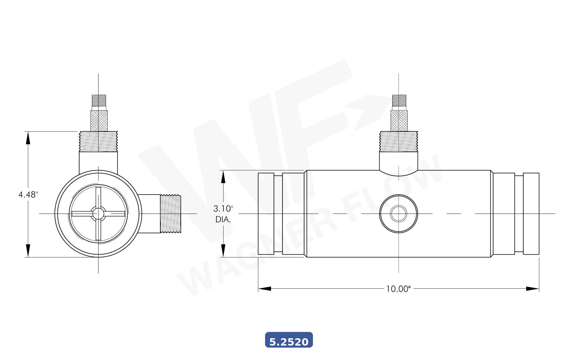 5-2520 - Wagner Flow Turbine Flow Meter