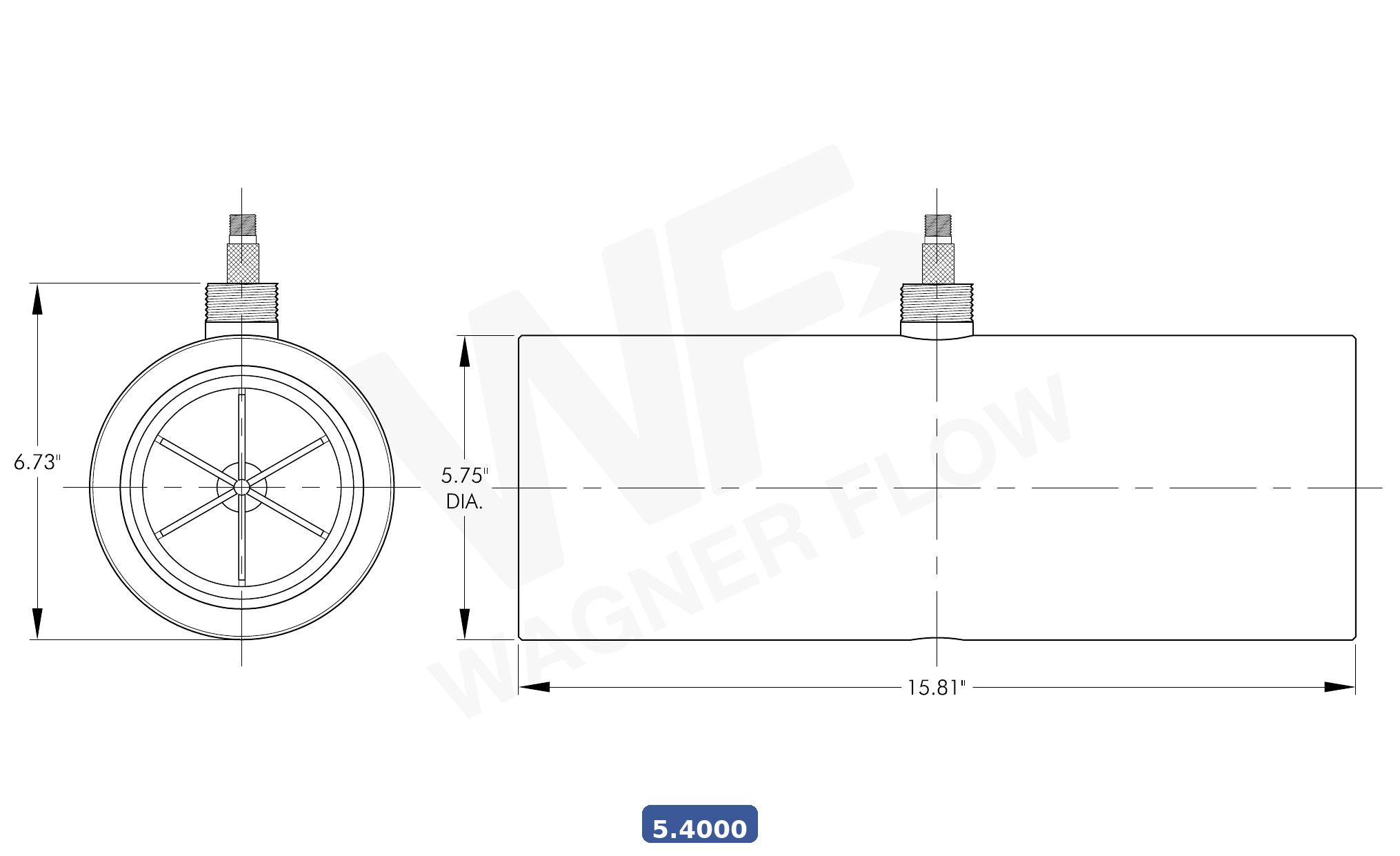5-4000 - Wagner Flow Turbine Flow Meter
