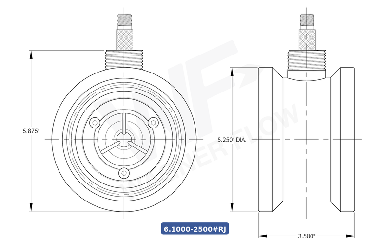 6-1000-2500-RJ - Wagner Flow Turbine Flow Meter