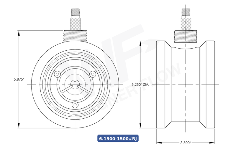 6-1500-1500-RJ - Wagner Flow Turbine Flow Meter
