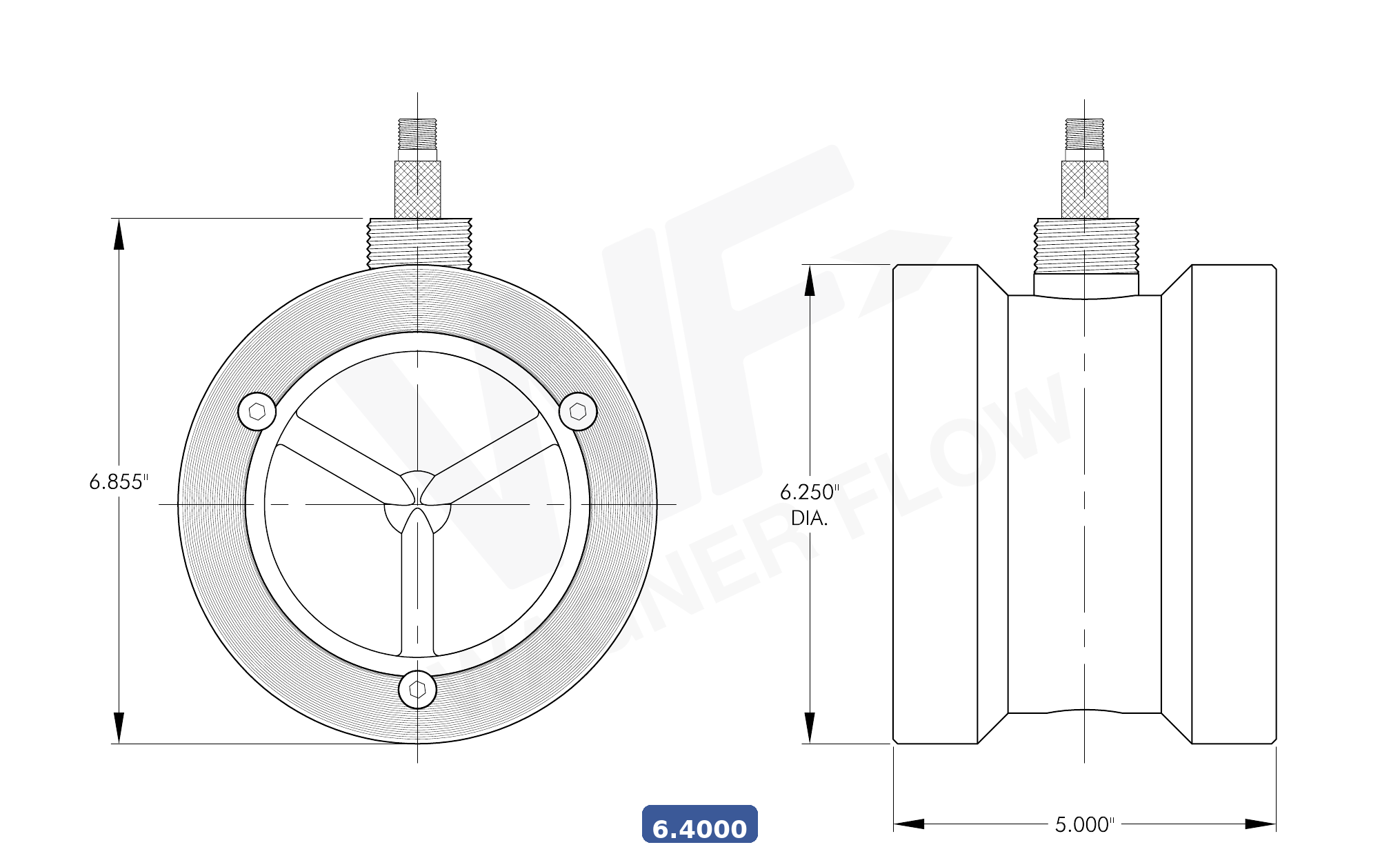 6-4000 - Wagner Flow Turbine Flow Meter