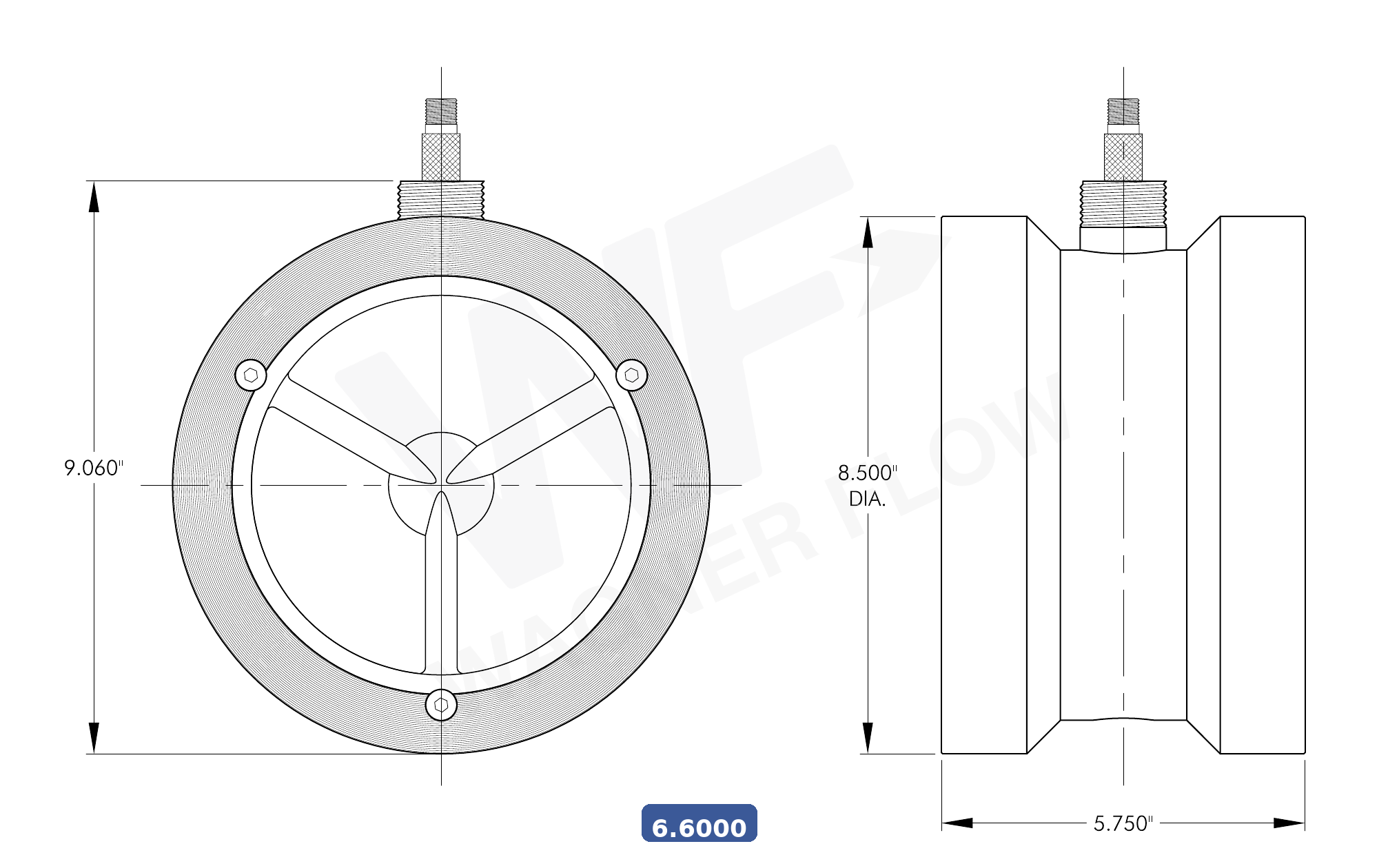 6-6000 - Wagner Flow Turbine Flow Meter